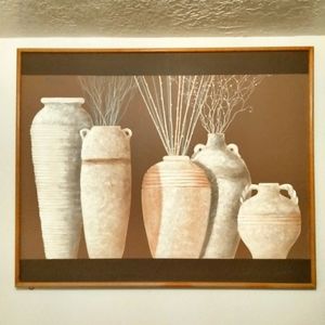 Franco signed art very rare and really big piece 1950